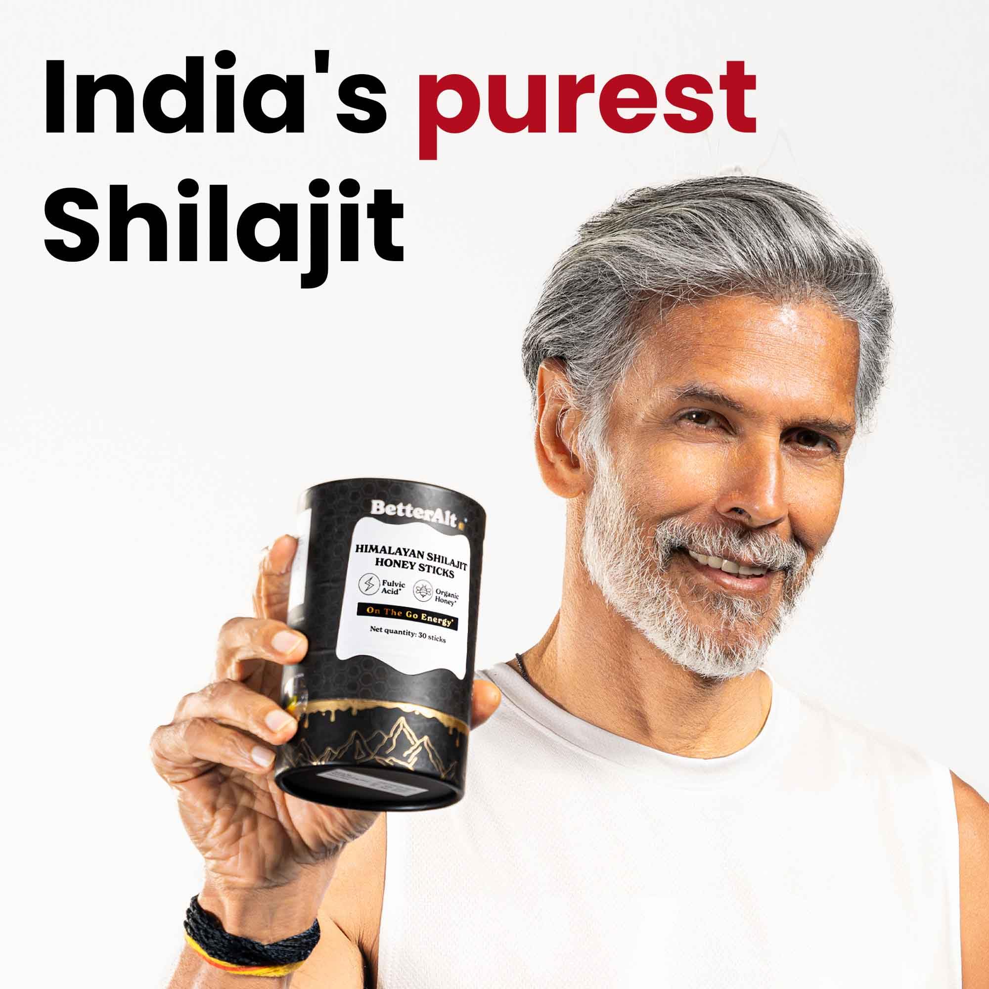 Better Alt palitos shilajit miel azafrán para uso diario y vitalidad suave.