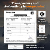Better Alt resina Shilajit Himalayo: dosis diaria sencilla para incorporar en bebidas.