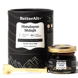Better Alt Resina Shilajit Himalaya en empaque, energía natural para el día.
