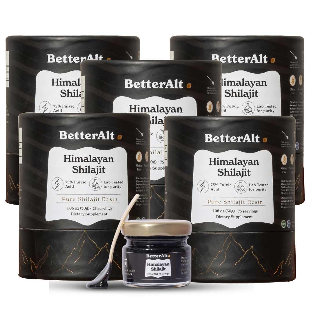 Better Alt resina Shilajit Himalayo envasado: calidad auténtica para tu rutina diaria.