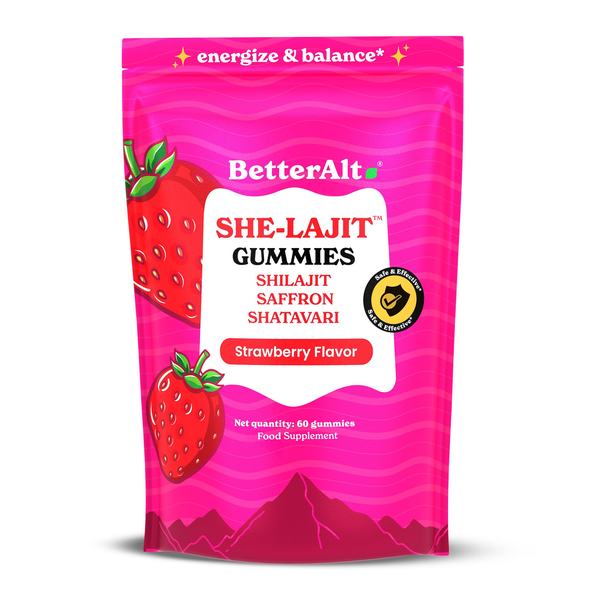 Better Alt SHE-Lajit Gomitas energía femenina constante para el día