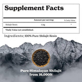 Better Alt Shilajit resina, cucharita dorada para dosificar fácilmente.