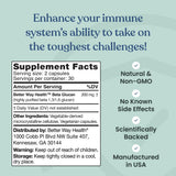 Better Way Health Beta Glucan 100 porciones, acabado limpio para uso diario.