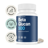 Cápsulas de Better Way Health Beta Glucano 500 listas para tomar.