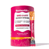 BetterAlt SHE-Lajit palitos de miel fresa, 30 unidades para energía diaria.