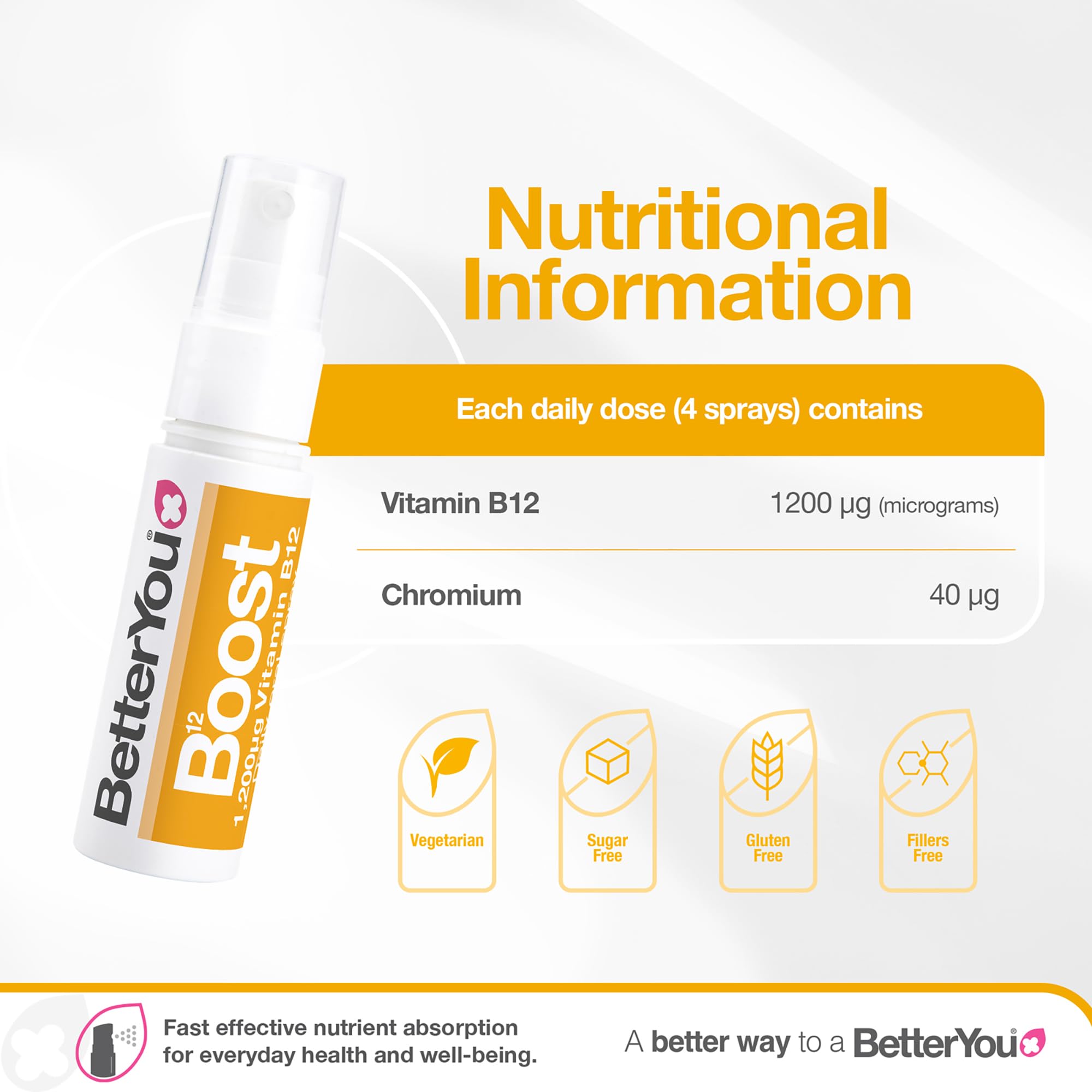 BetterYou B12 sabor albaricoque, toma agradable.