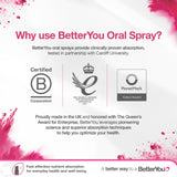 BetterYou Hierro 5 spray bucal, apto para uso diario.