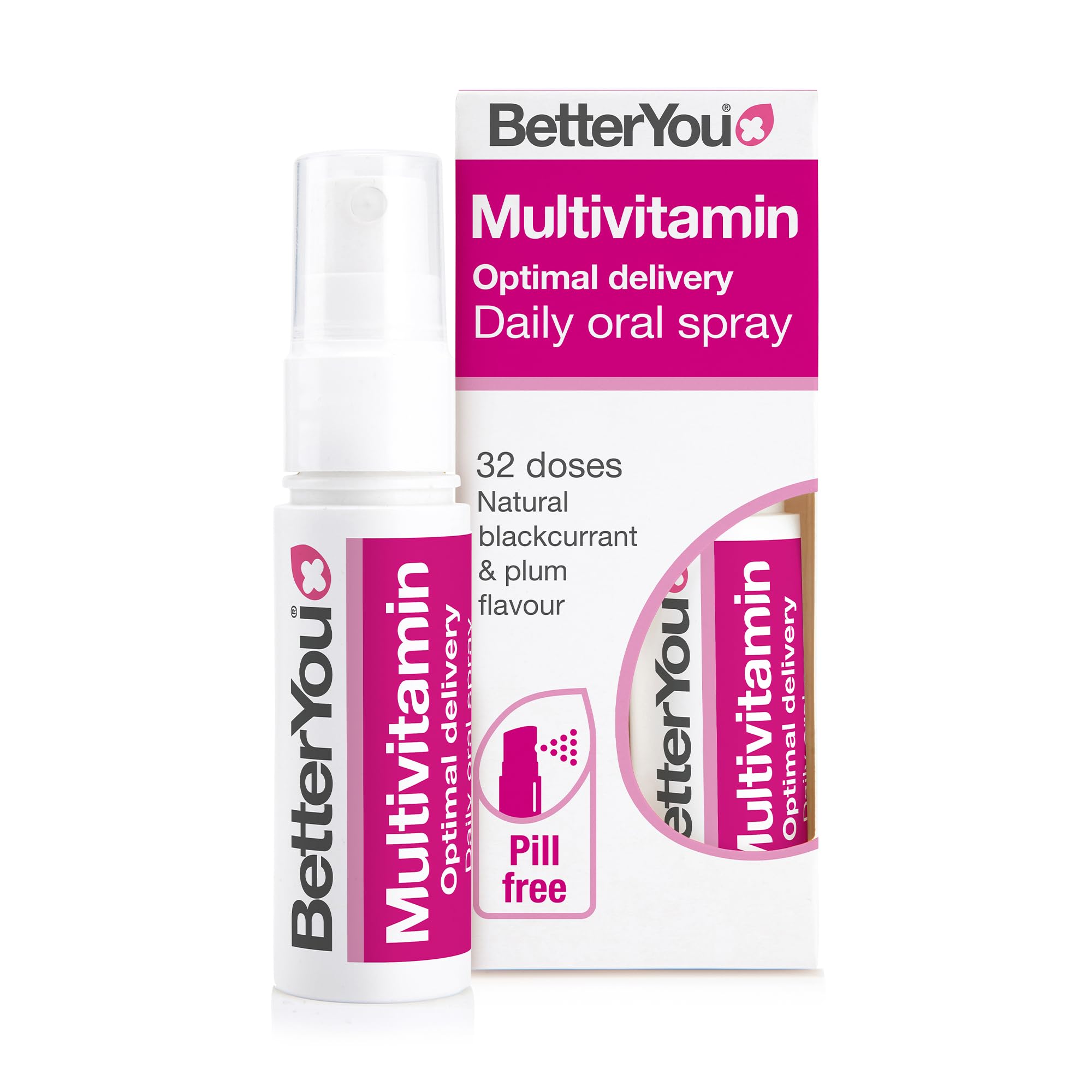 BetterYou MultiVit spray bucal para consumo diario, dosis convenientes
