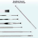 Cureta para cerumen BetyBedy acero inoxidable, duradera y fácil de limpiar