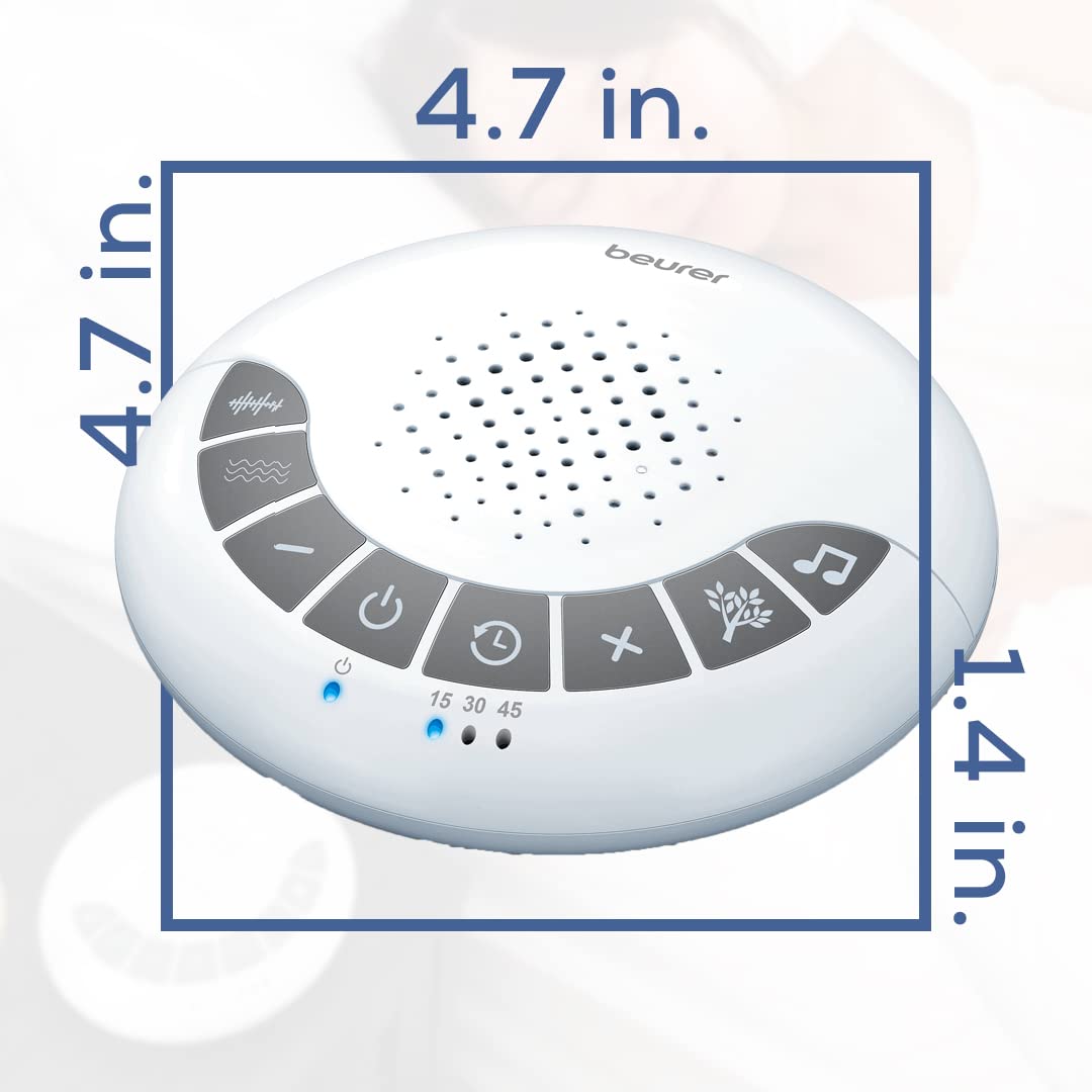 Beurer Dreamsound SL15 baterías LR03 AAA incluidas para uso inmediato.