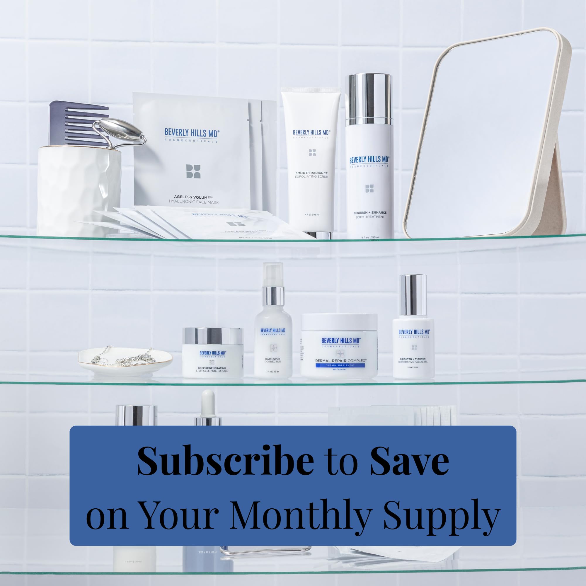 Beverly Hills MD Dermal Repair, caja de muestra para explorar beneficios posibles del suplemento.