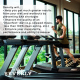 Density de Beverly International, botella abierta, ideal para hábitos de entrenamiento constantes