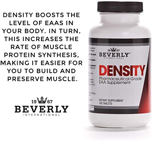 Density de Beverly International, tabletas densidad, uso pre y post entrenamiento sugerido
