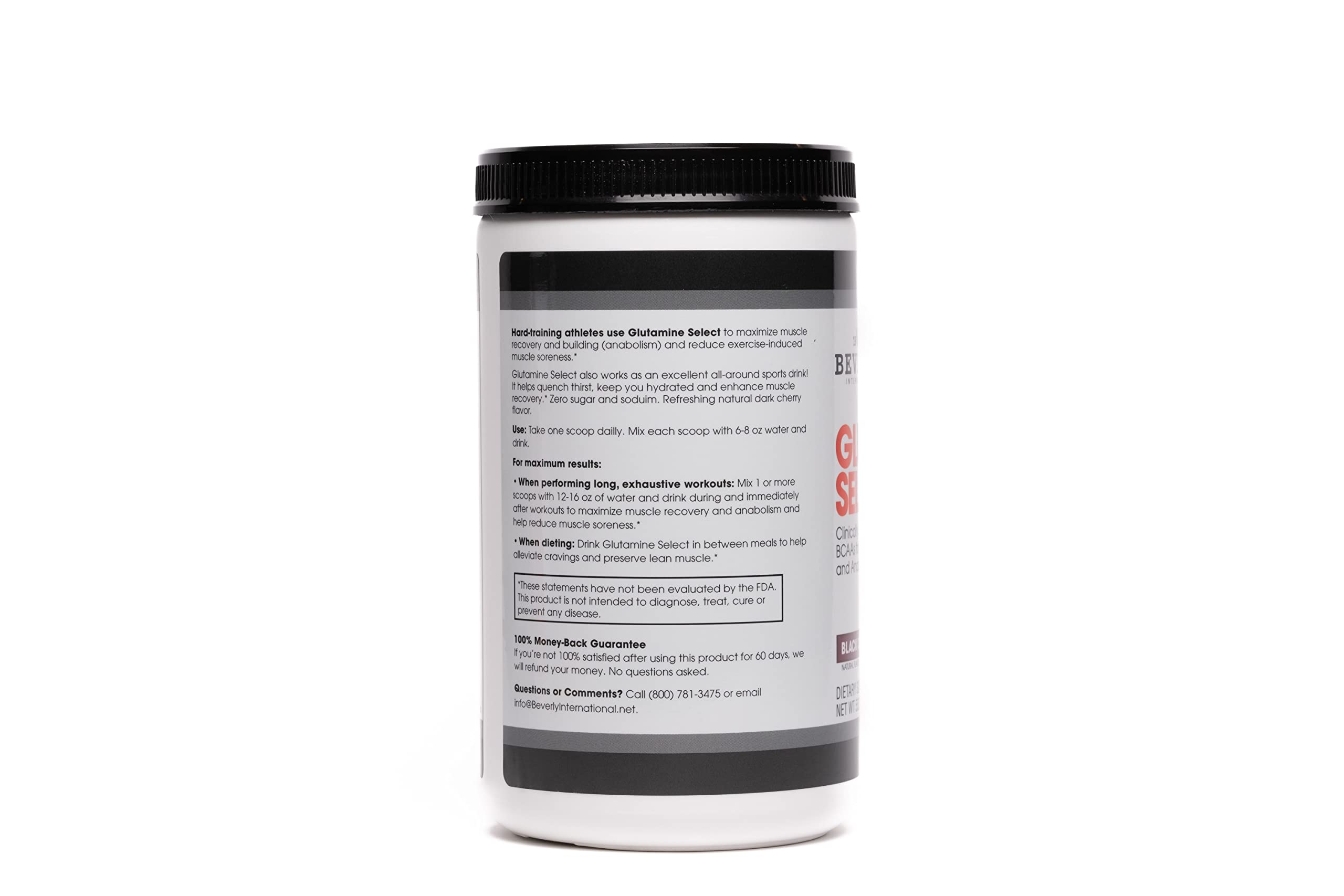 Cuchara medidora de Beverly International Glutamine Select para dosis precisa