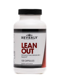 Beverly International Lean Out, botella de cápsulas, lista para quema de grasa sin estimulantes.