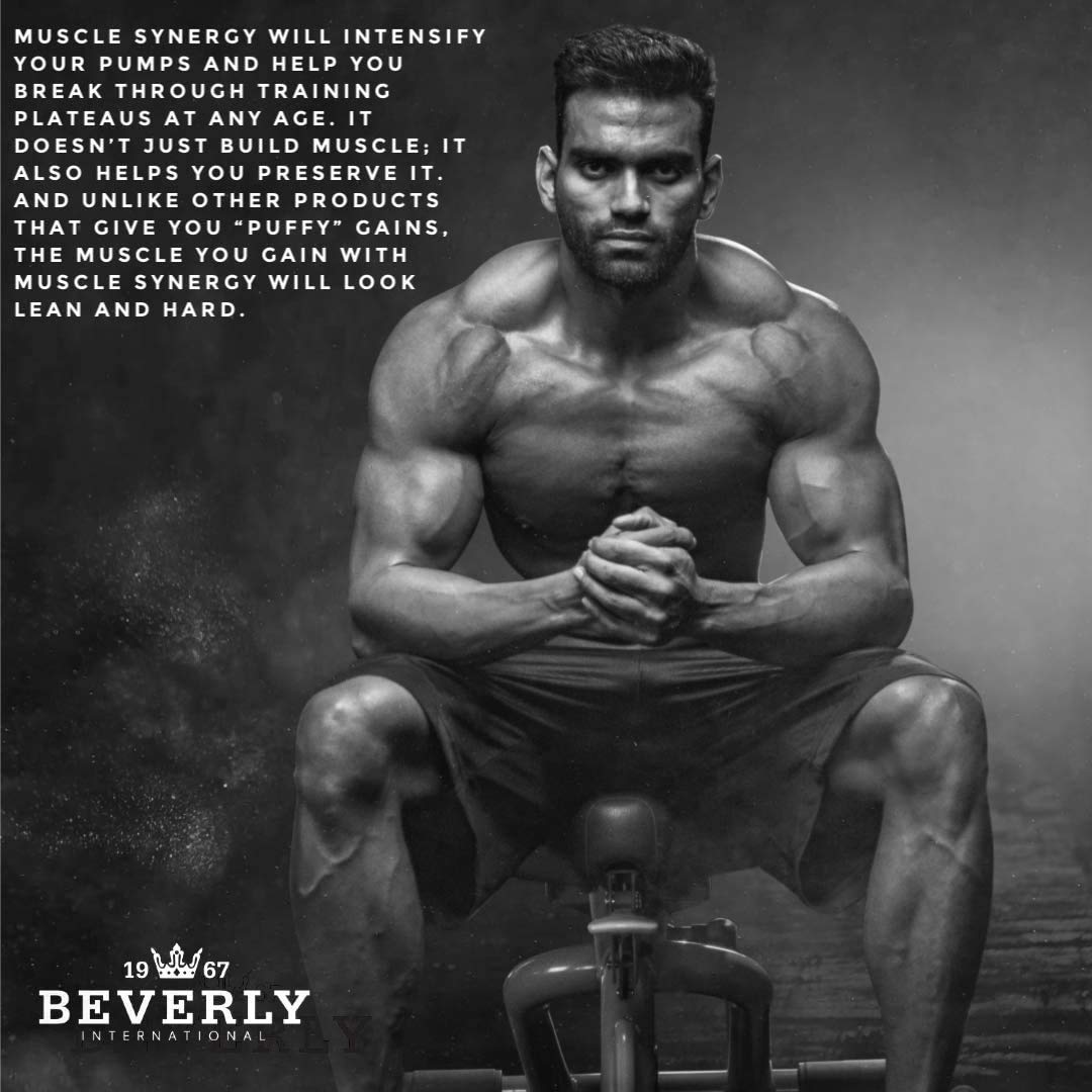 Bevrly International Muscle Synergy entrega un bombeo sostenido durante el entrenamiento.