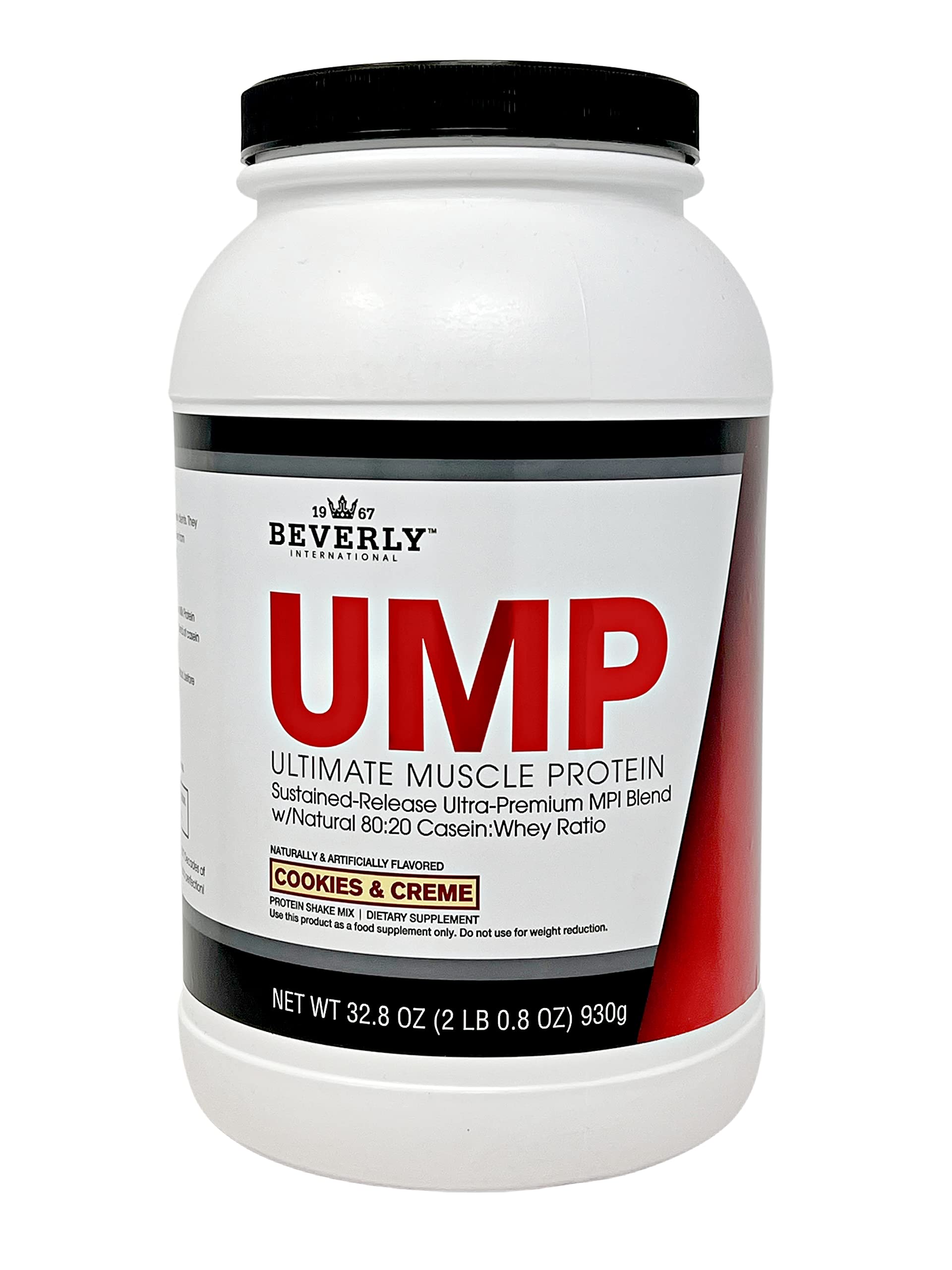 Beverly International UMP Polvo galletas y crema, envase visible, ideal para iniciar ingesta proteica diaria.