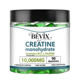 BEVIX gomitas de creatina para energía previa al entrenamiento y rendimiento sostenido.