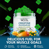 BEVIX gomitas creatina sin gluten para mayor accesibilidad.