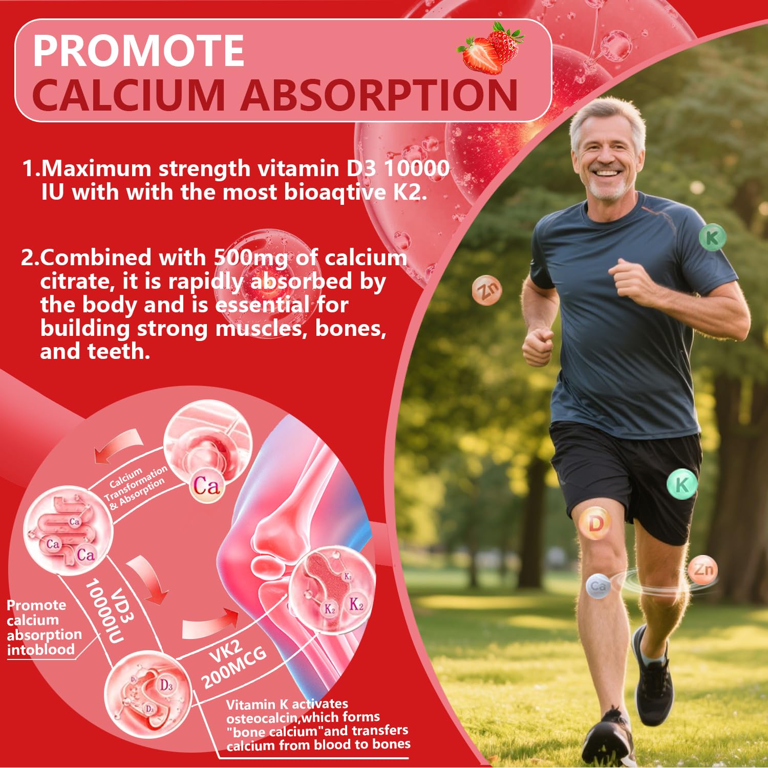 BEVIX gominolas con magnesio glicinato para apoyo muscular.