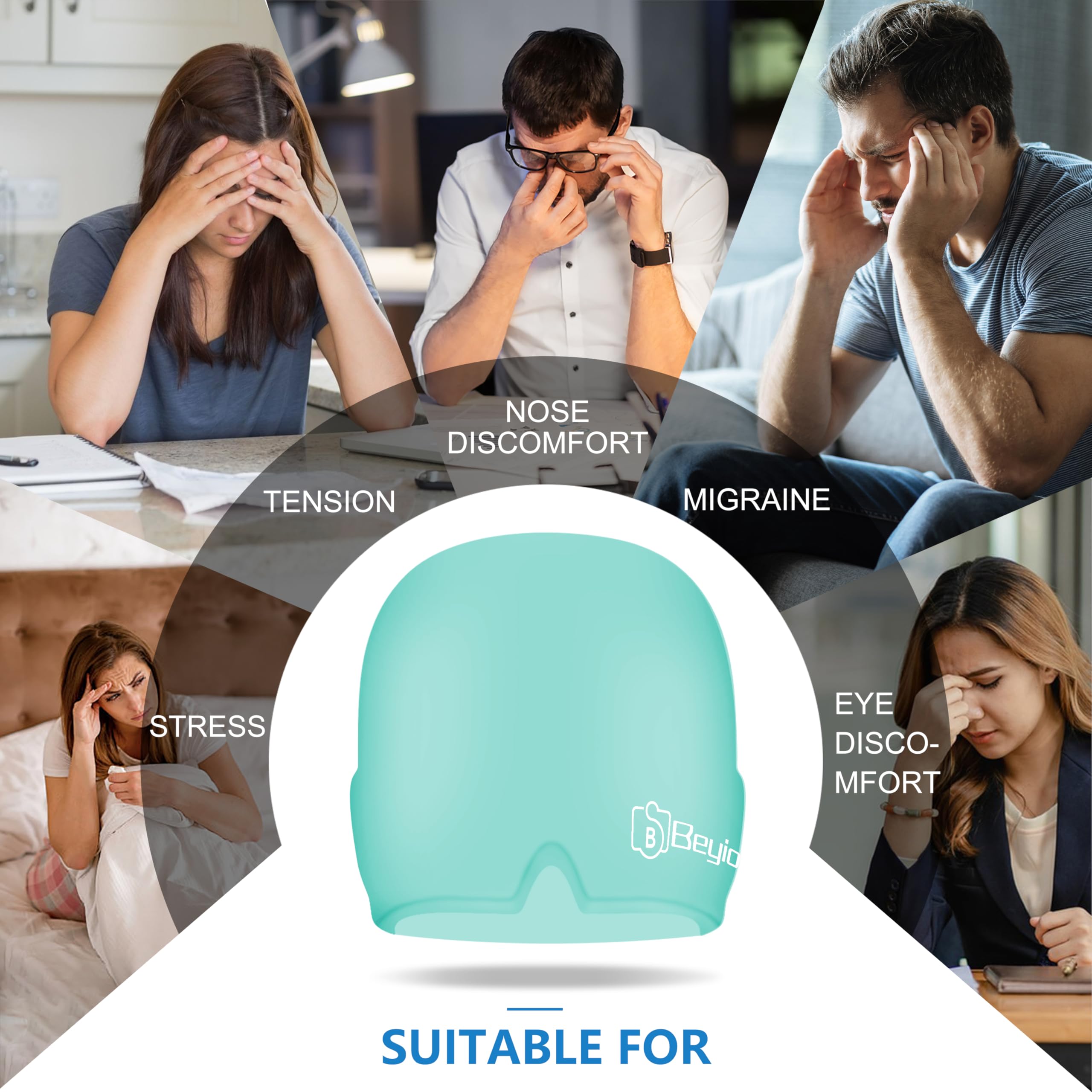 Gorra Beyio para frío o calor y alivio de cabeza