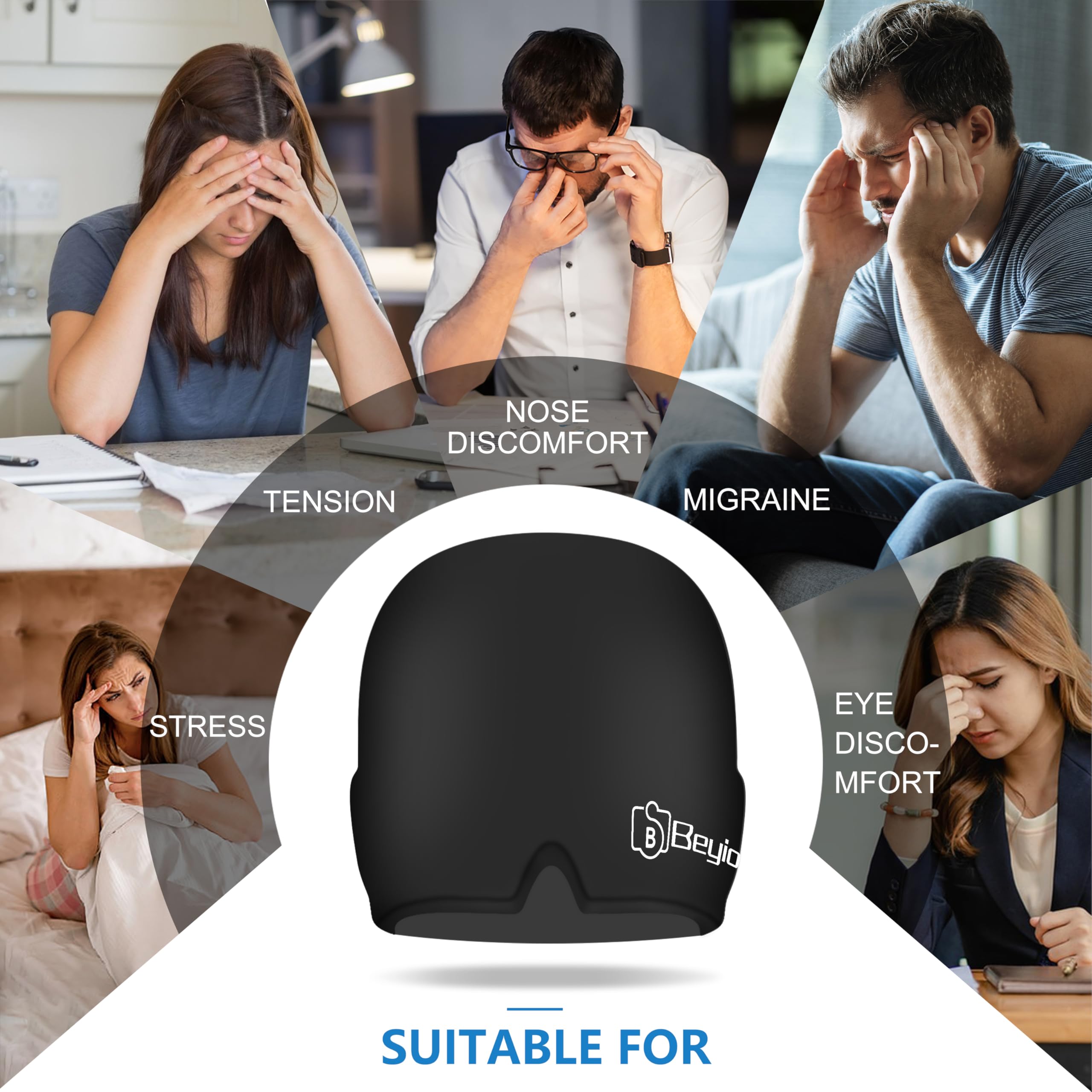 Gorro Beyio enfriamiento suave diseno V para sombrear
