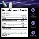 BEYOND RAW Anabolic Sleep: envase trasero muestra información útil y dosificación