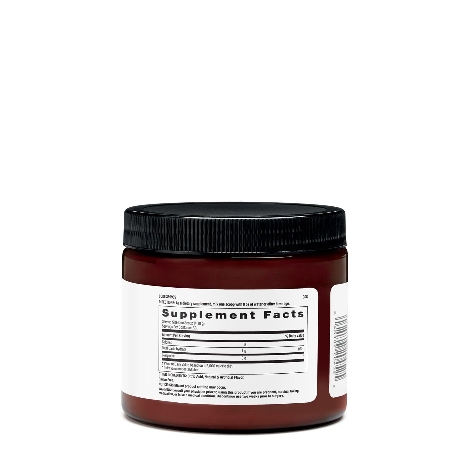 Cucharita medidora de BEYOND RAW L-Arginine para mezclar con batido pre-entreno
