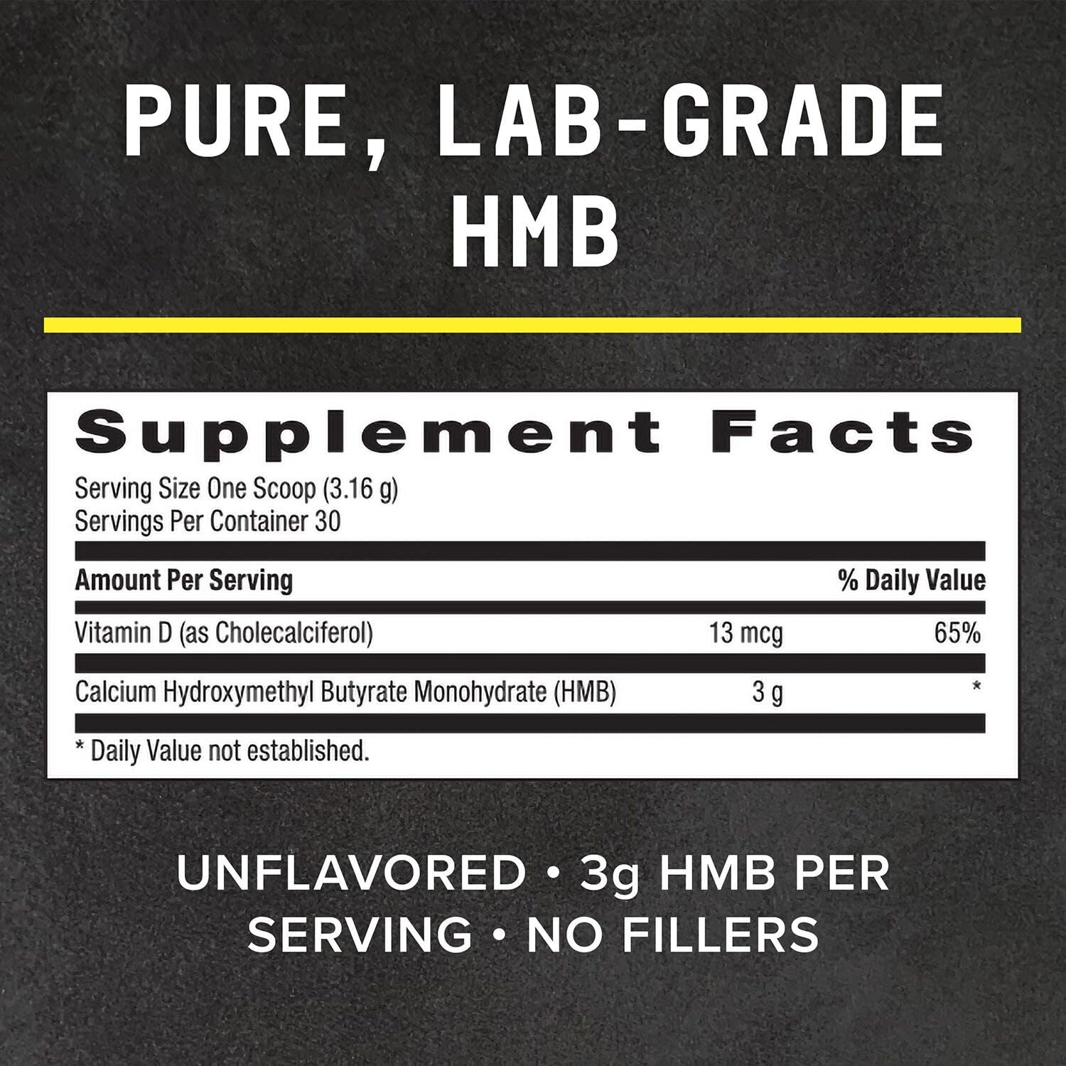 Empaque BEYOND RAW Chemistry Labs HMB polvo caja: opción conveniente para almacenamiento