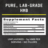 Empaque BEYOND RAW Chemistry Labs HMB polvo caja: opción conveniente para almacenamiento