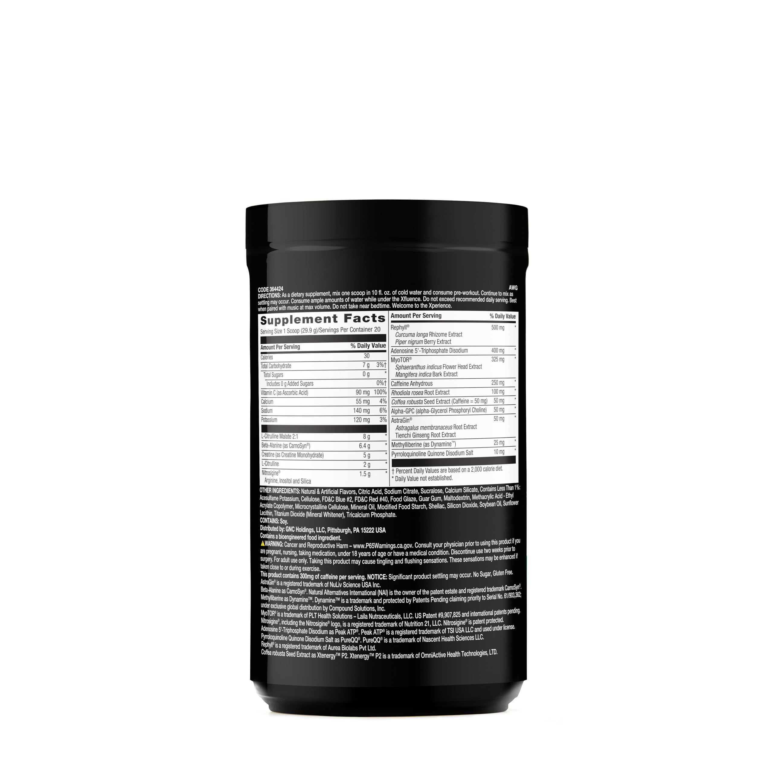 BEYOND RAW Concept X etiqueta detallada para conocer ingredientes y dosis