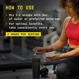 BEYOND RAW Creatine HCl, envase en estante, señal de calidad de laboratorio
