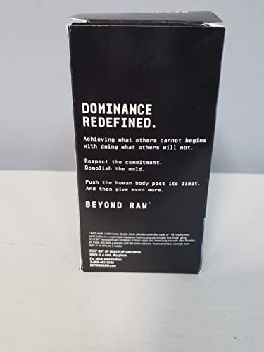 BEYOND RAW DTF etiqueta oscura en estante para rendimiento deportivo