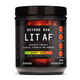 BEYOND RAW LIT AF energía rápida para entrenamientos intensos