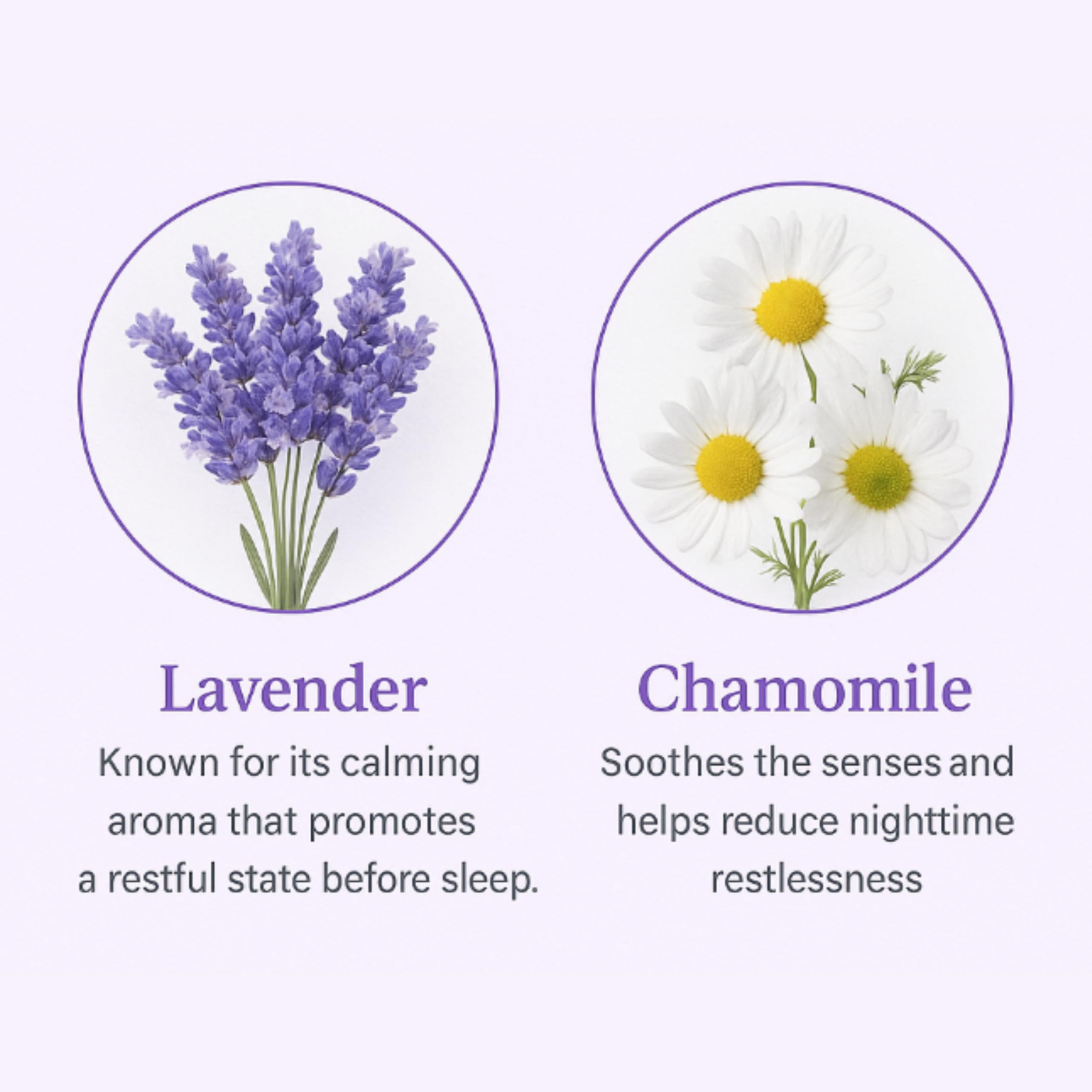 Beyond Wicks botella de 75 ml lavanda camomila para uso nocturno en cama