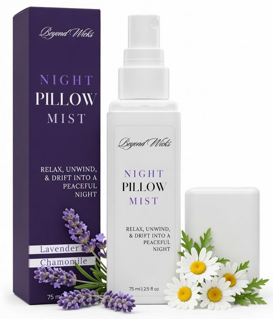 Beyond Wicks rociador para almohada lavanda camomila para descanso sereno