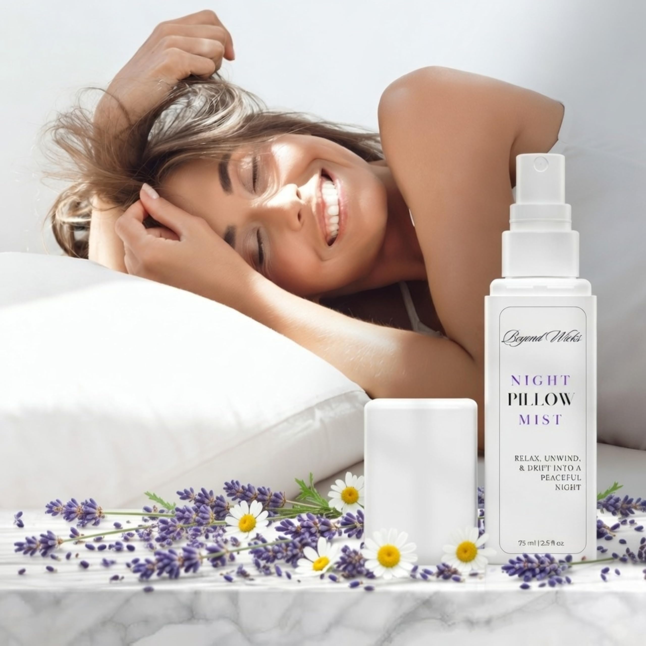 Beyond Wicks rociador para sábanas lavanda camomila perfumar ropa de cama