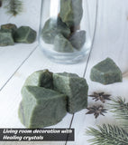 BEZAVO aventurina verde, piedras crudas para decoración de hogar y oficina