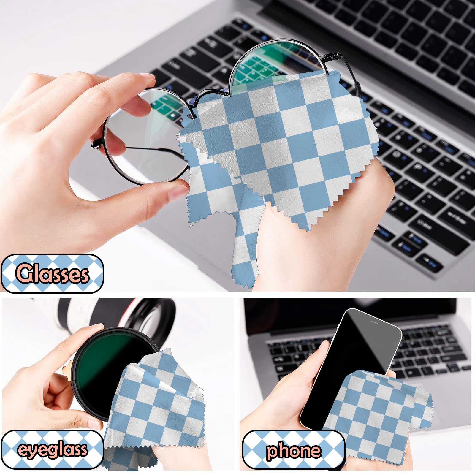 Paños reutilizables de microfibra para múltiples superficies.