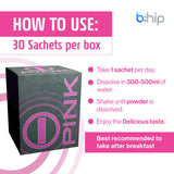 Bebida de bhip Pink lista para llevar, energía sostenible en movimiento.