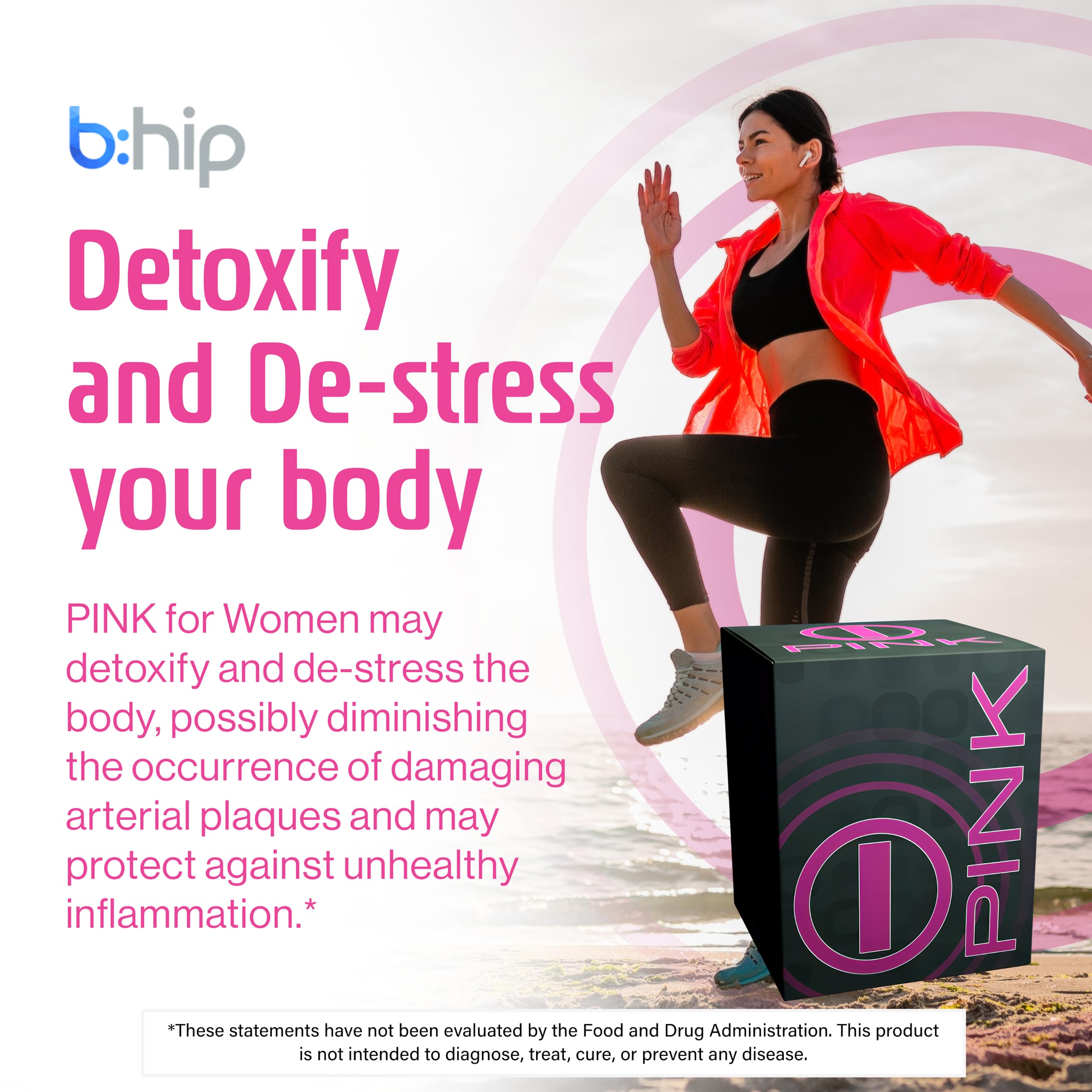 Mezcla en vaso de bhip Pink para energía rápida durante entrenamientos.