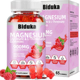 Biduka gominolas magnesio 900 mg, 65 unidades para relajación diaria.