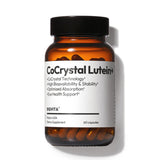 BIGVITA CoCrystal Lutein en botella con cápsulas para apoyo ocular diario y claridad visual.