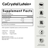 BIGVITA CoCrystal Lutein: caja exterior facilita dosis para uso nocturno.