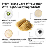 BIGVITA extracto de sésamo negro: nutriente para el cabello.