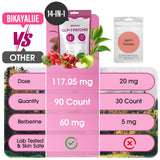 BIKAYALUE Herbal Balance: té verde y extractos para energía suave.