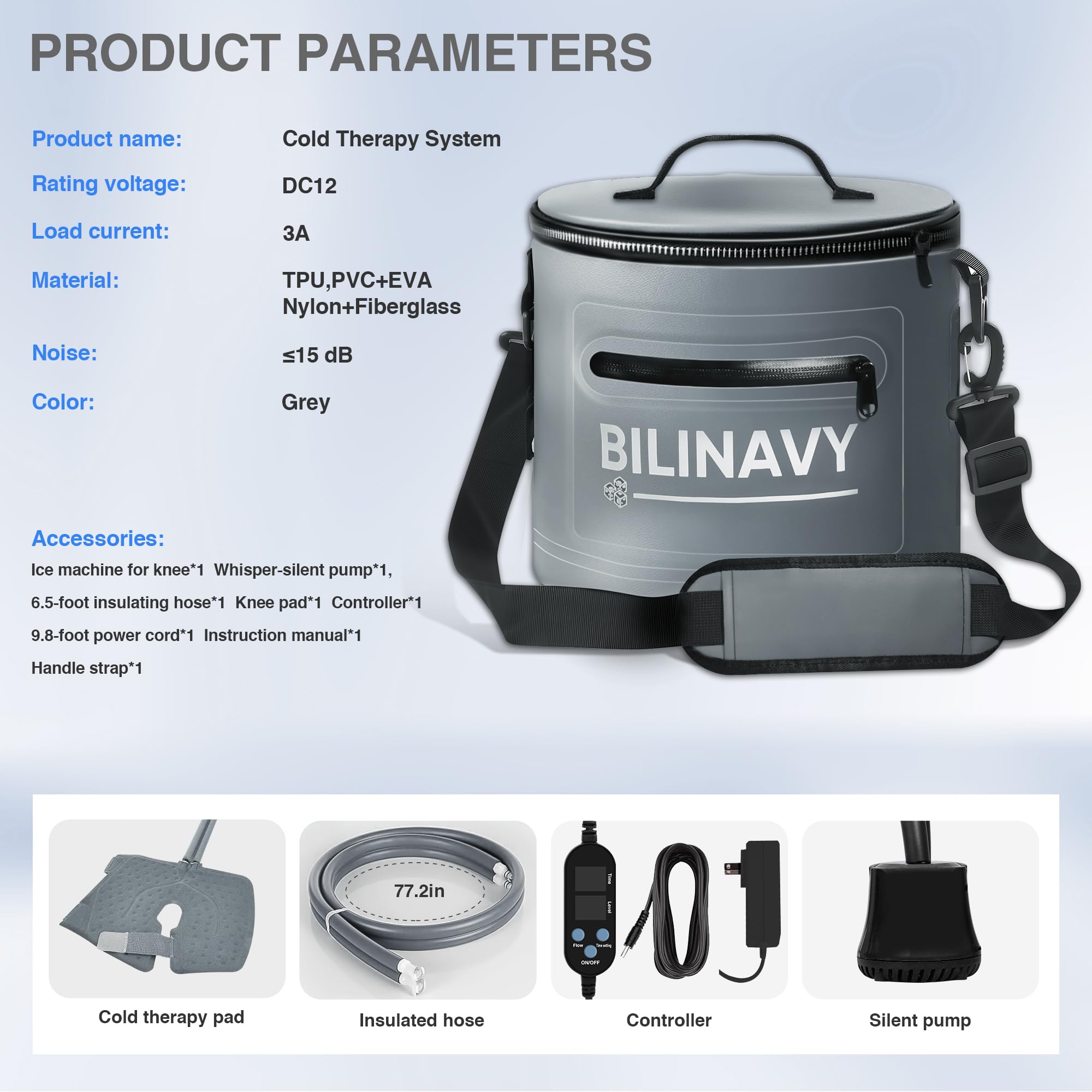 BilinavyNew cable de alimentación largo ofrece mayor libertad de movimiento