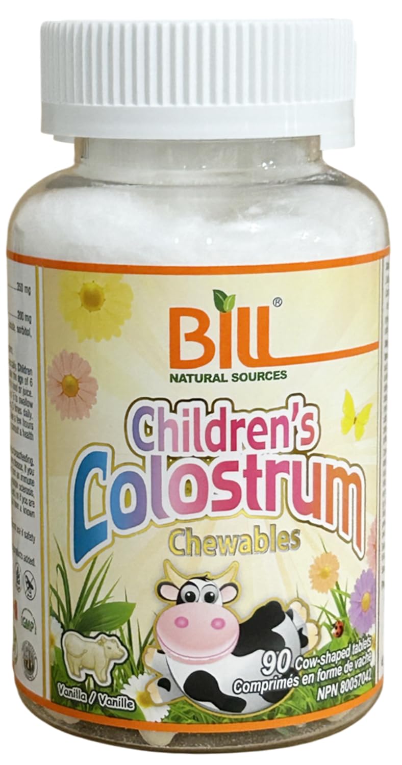 Bill Natural Sources Ninos Colostro masticables textura: experiencia agradable para niños.