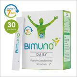BIMUNO Immunity: frasco mostrando la dosis para viajes y movilidad.