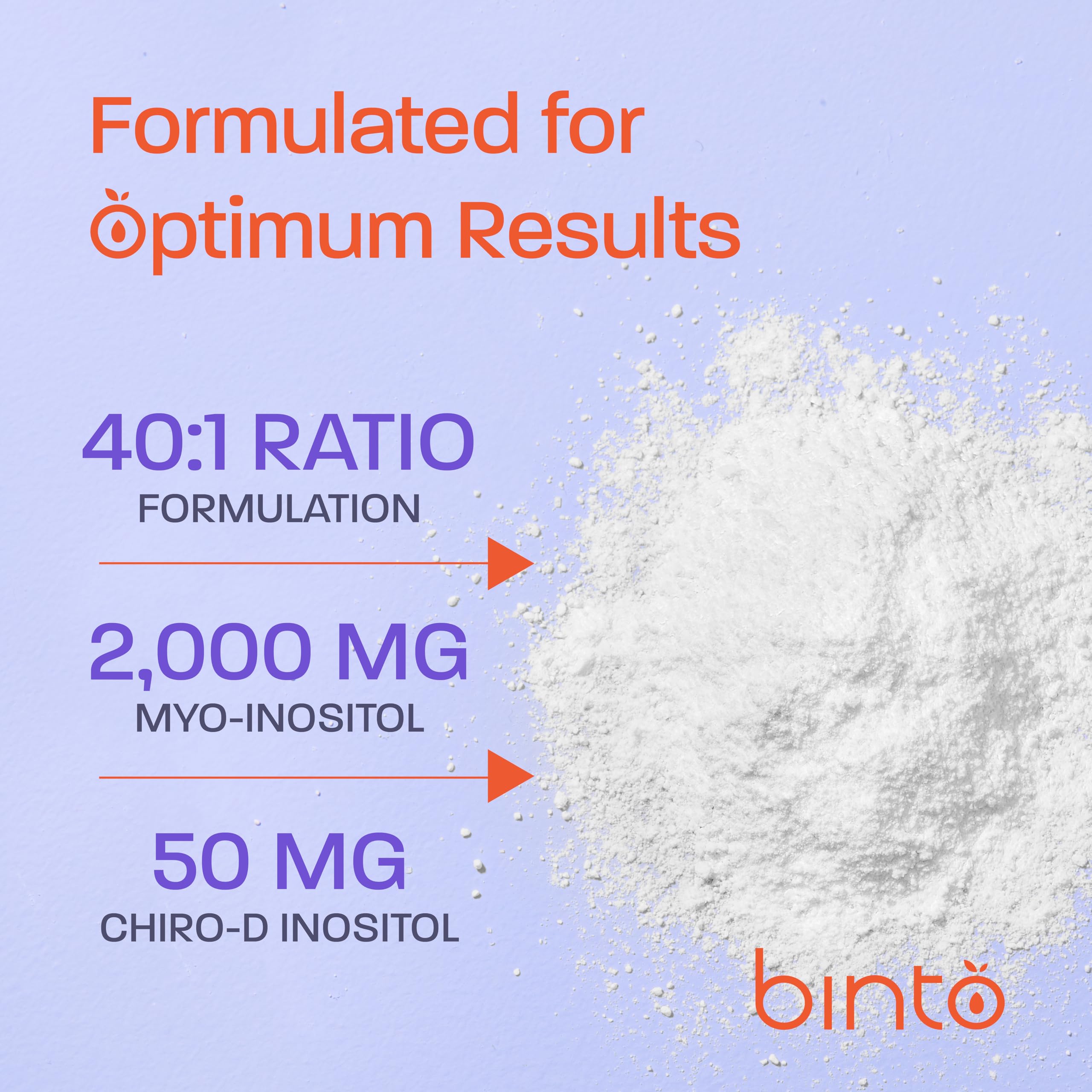 Bebida preparada con Binto Balance Inositol, fácil de mezclar y tomar.